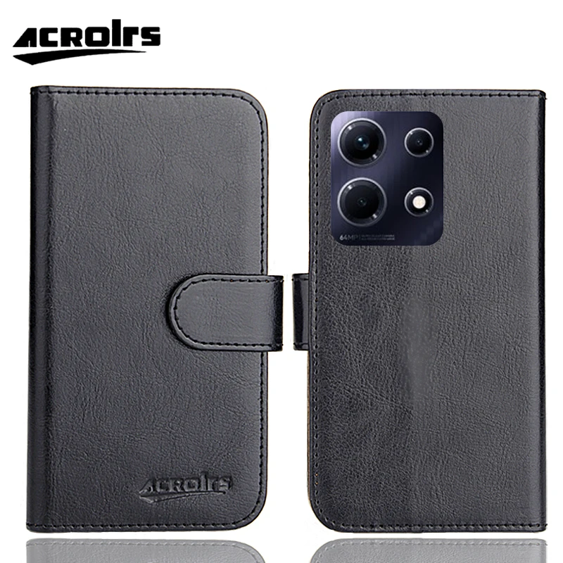 

Infinix Note 30 4G Case 6.78" 6 Colors Flip Ultra-thin Fashion Customize Soft Leather Exclusive Phone Crazy Horse Cover