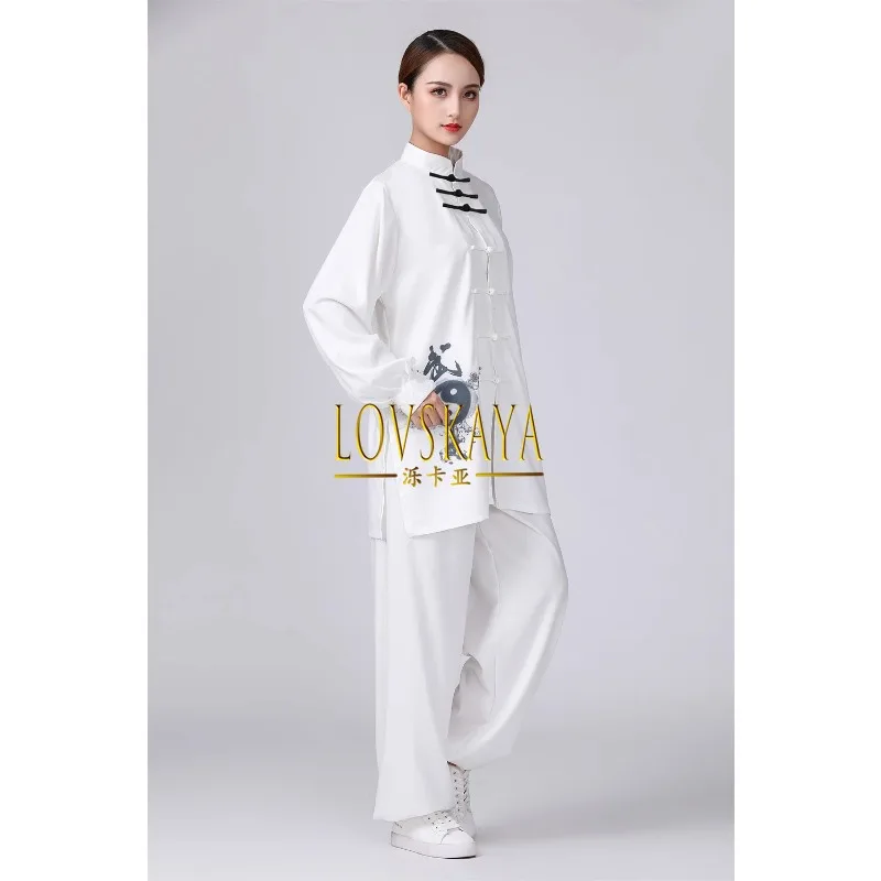 Chinese style Tai Chi suit men women new embroidered and painted martial arts character competition performance costumes