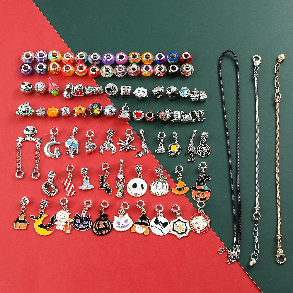 Halloween Advent Surprise Blind Box DIY Charms Bracelet Beads