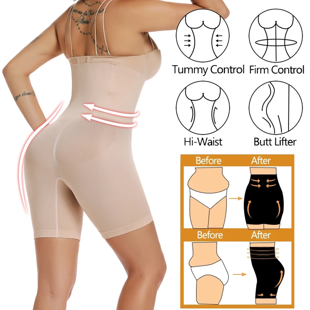 best body shaper SURE YOU LIKE Women Waist Trainer Butt Lifter Slimming Shaper Underwear Control Tummy Shapewear Weight Loss High Waist Shaper shapewear bodysuit