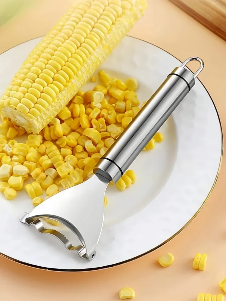 2-Pack Stainless Steel Corn Kernel Remover & Stripper Tool - 2025 Upgrade For Corn On The Cob