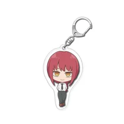 Reversible Cartoon Keychain Charm - Cute Chainsaw Man Characters (6)