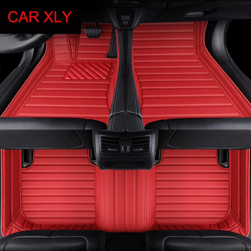 

Custom Stripe Car Floor Mats for BMW F06 M6 4 Doors 2013-2015 Year Interior Details Auto Accessories Carpet