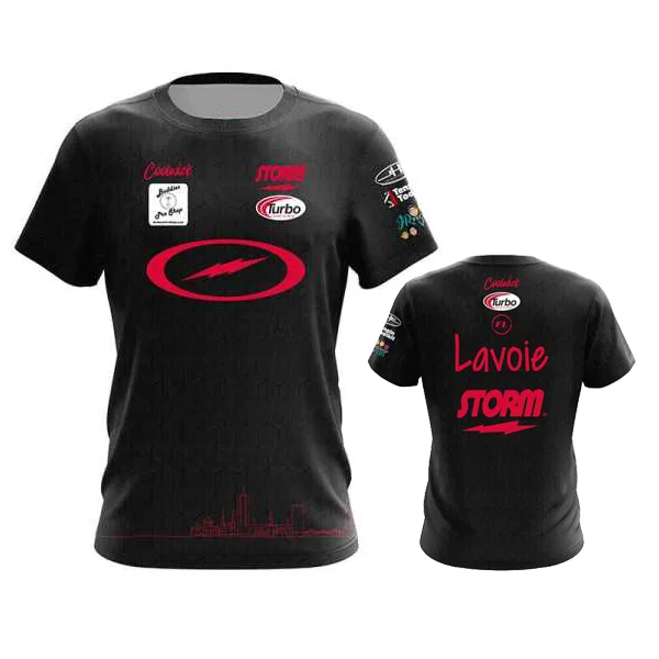 Compression T Shirt Quick Dry T Shirt Men Summer Storm Francois Lavoie 3D Print Bowling Jersey Short Sleeve Loose