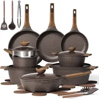 CAROTE 26PCS Pots and Pans Set- Non Stick, Induction, PFOA Free