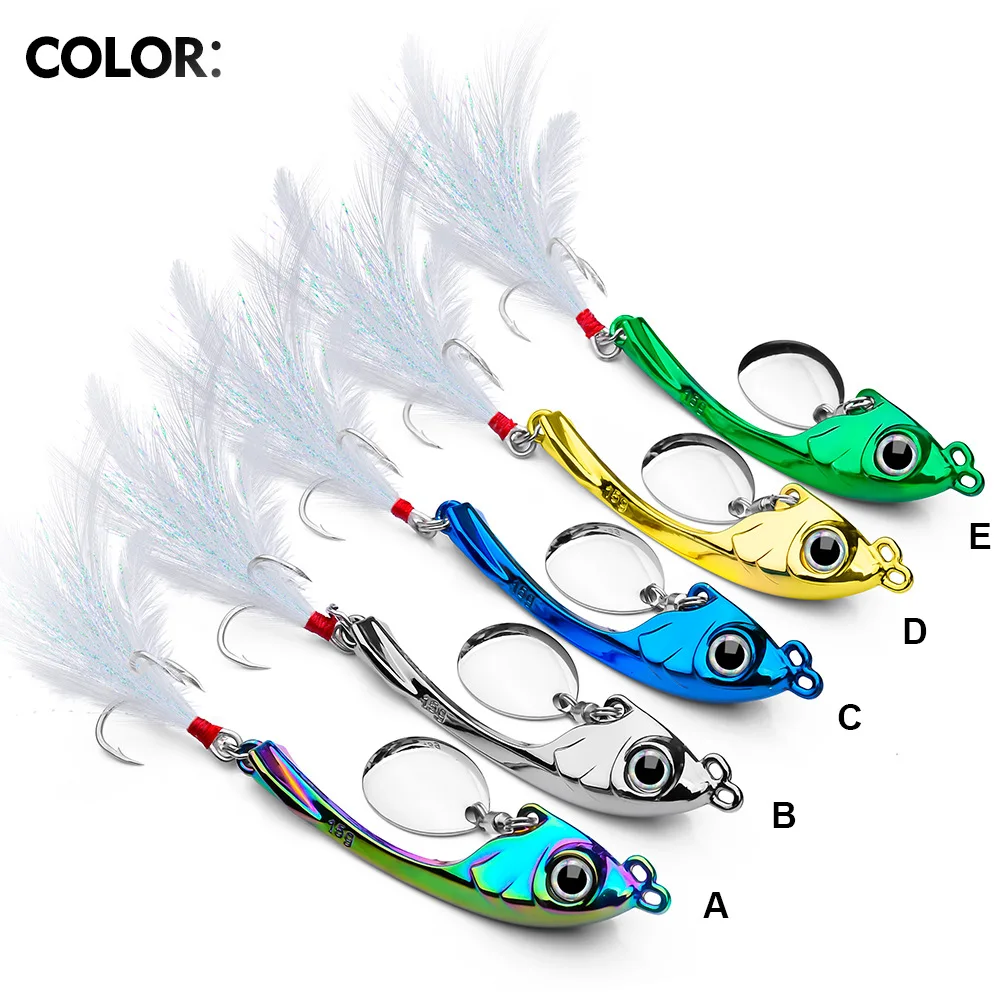 Spinner Bait 9g 13g 17g Metal Vib Fishing Lure Trolling Rotating