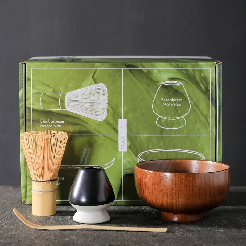 

matcha brush Bamboo tea spoon set Japanese matcha mixing bowl