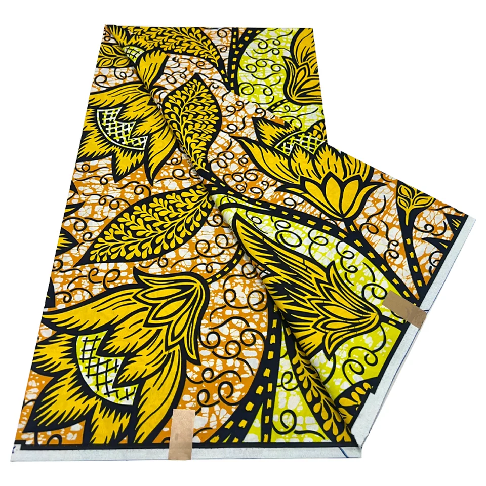 Africa Wax Print Fabric African Textile Batik Jacquard Weave Design 100% Cotton Fabric For Sewing Cloth african wax fabric,clothing fabric