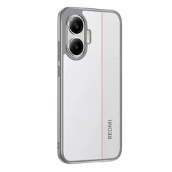 Xiaomi Acrylic Transparent Matte Clear Shockproof Phone Case for Redmi Turbo 4Pro (Grey)