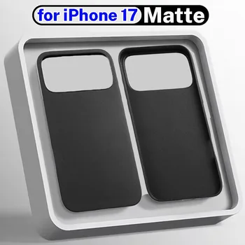 Soft Touch Full-Body Protective Phone Case Shockproof Anti-Scratch Black Phone Covers for iPhone 17ProMax/17 Pro/17 Air/17 1