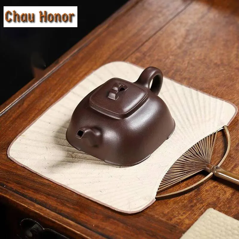 300ml Yixing Purple Clay Tea Pot Arched Pot Teapots Handmade Beauty Kettle Tea Ceremony Supplies Customized Gifts Authentic