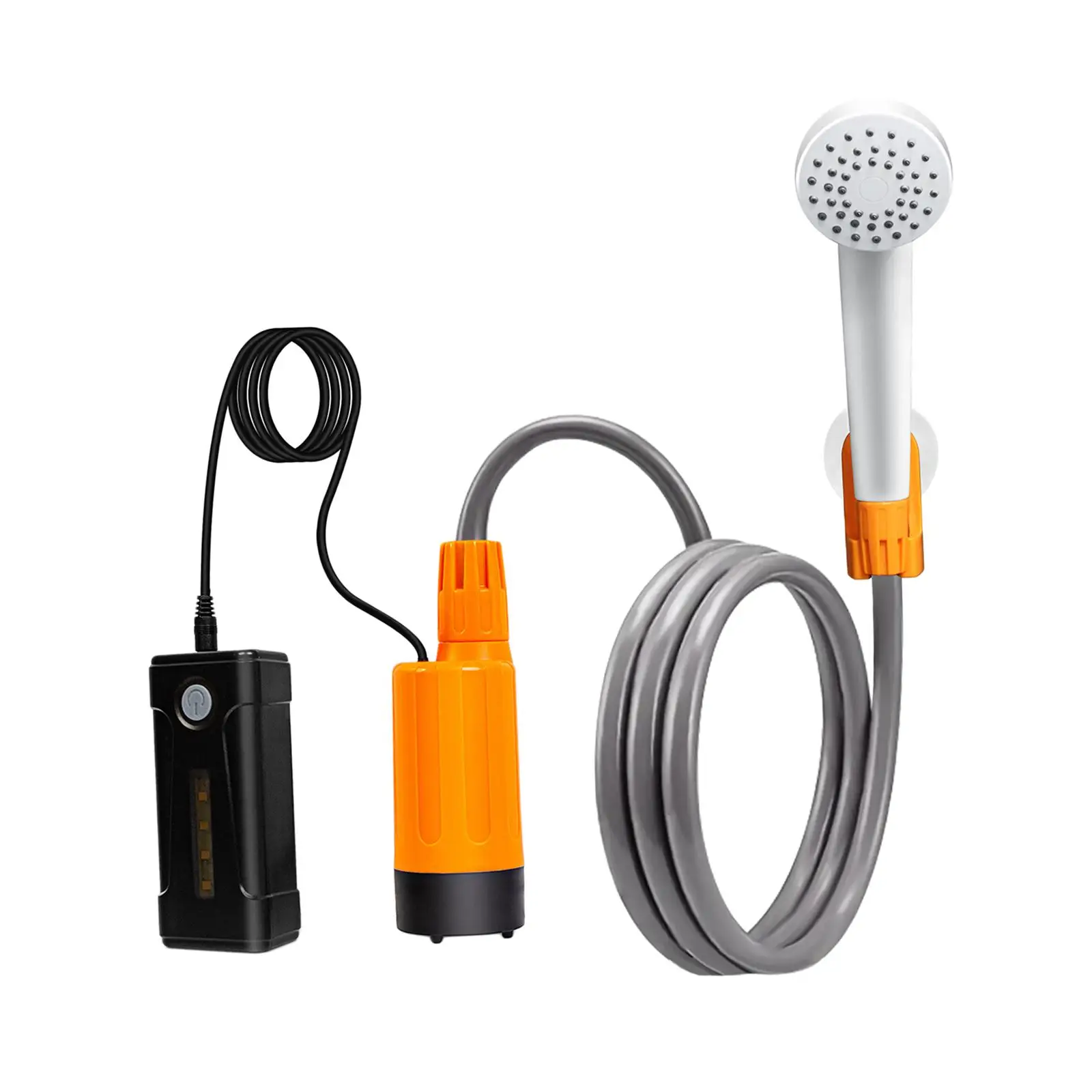 

Portable Camping Shower Kit Rechargeable Shower Pet Grooming Cleaning Camp Shower for Van Swimming Hiking Beach Travel