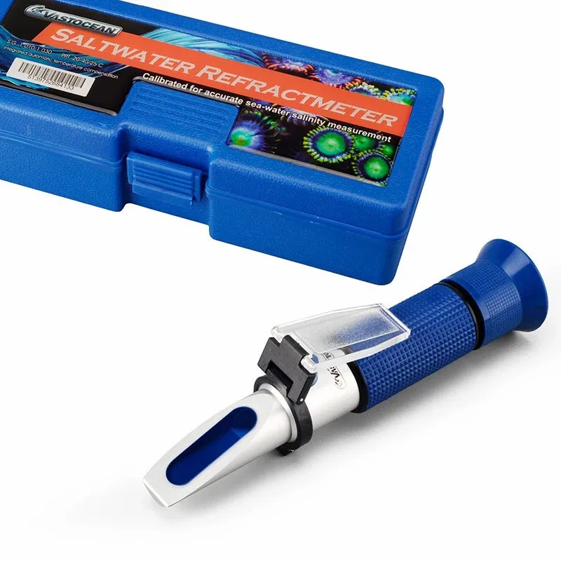 Vastocean Saltwater Refractometer, Optical hydrometer, Salinity Meter for Marine Aquarium, New