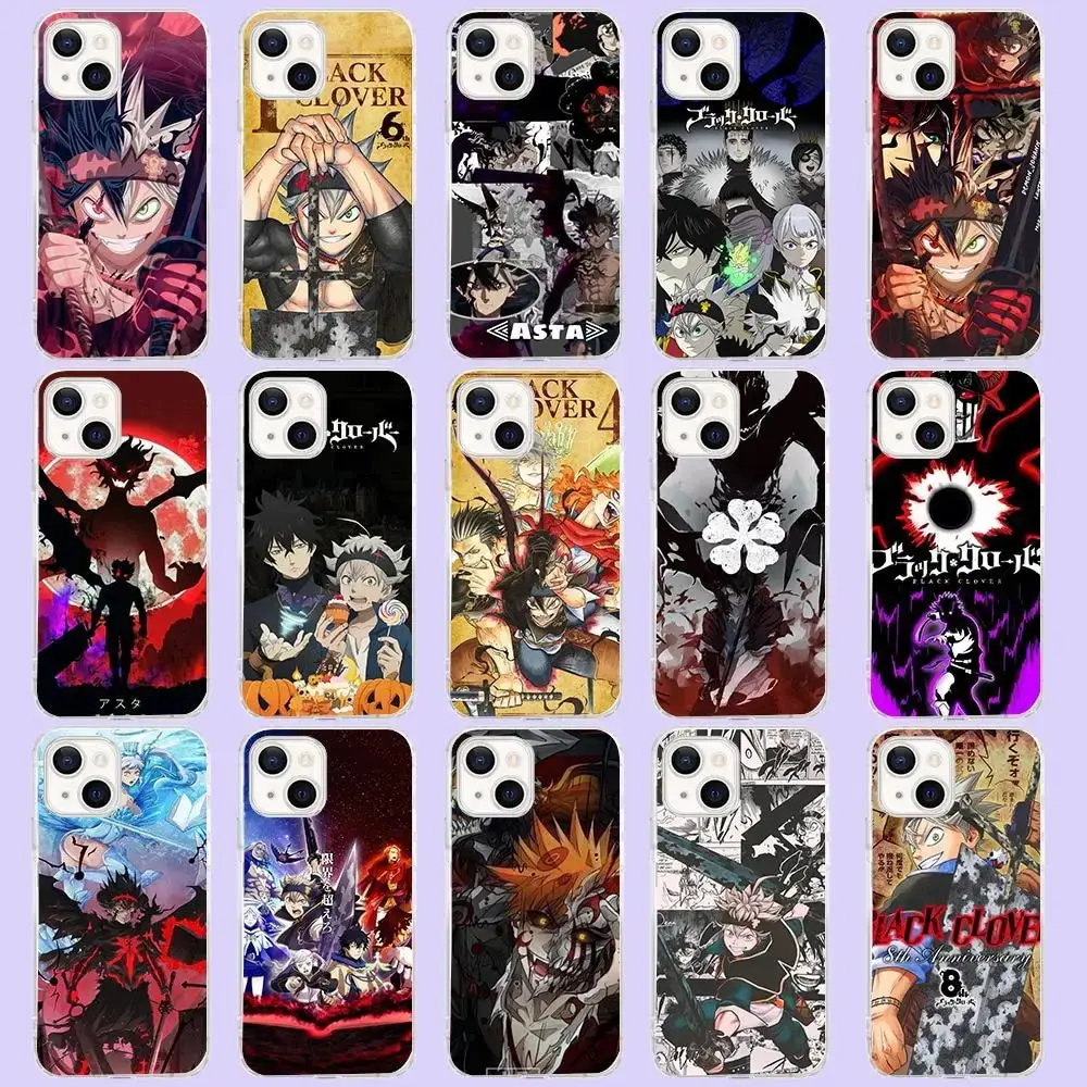 Custodia Flessibile In Tpu Per Tecno Spark Pop Go 4 5 5P 6 7 7T 7P 8 8C 8P Air Go Lte Pro Dr-5 Asta Black Clover