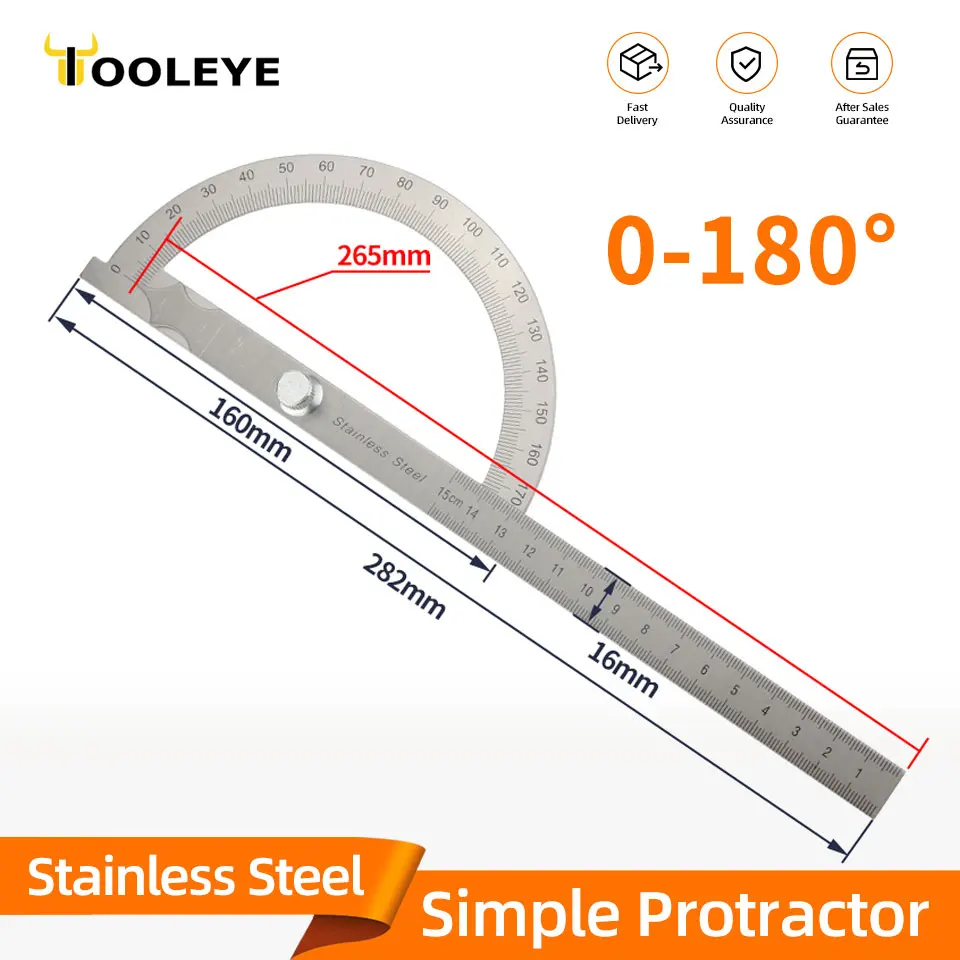 Multi Angle Ruler Stainless Steel Protractor Measuring Instruments Metal Angle Finder Carpenter Tools Meter Goniometer