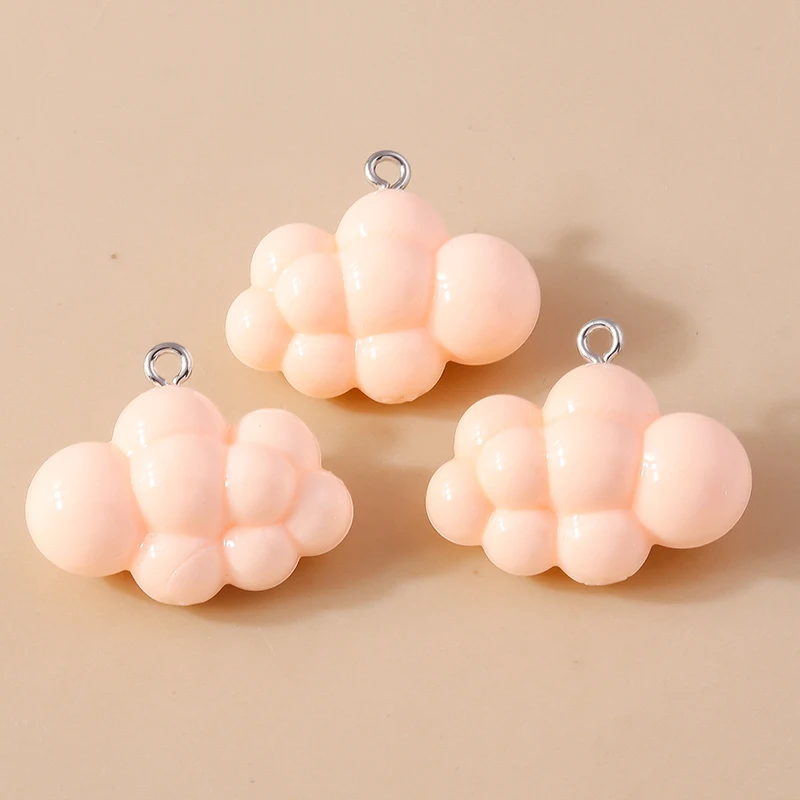 Duarte 20 Teile/los Nette Candy Farben Harz Wolken Charms Anhänger für Schmuck Machen Tropfen Ohrringe Halsketten Armbänder Zubehör – Detail 12