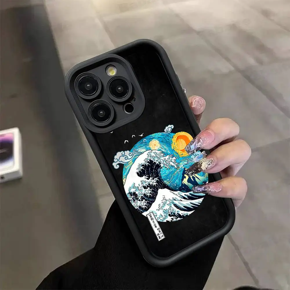 Kanagawa Great Wave Soft Anime Phone Case Cover