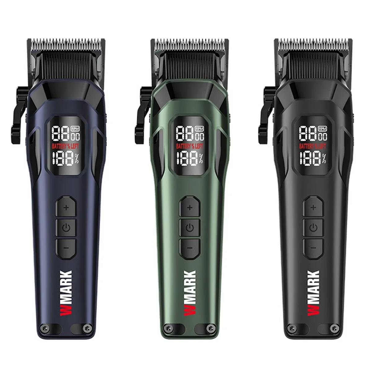 WMARK NG-8080 Hair Clipper 9000 RPM DLC Blade LED Display Professional Hair Trimmer Hair Cutting Machine Men's Haircut Machine