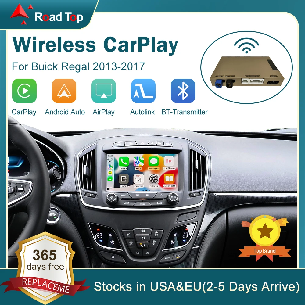 Wireless CarPlay for Buick Regal 2013-2017 LaCrosse 8 LCD screen Android  Auto Interface Mirror Link AirPlay Car Play Function