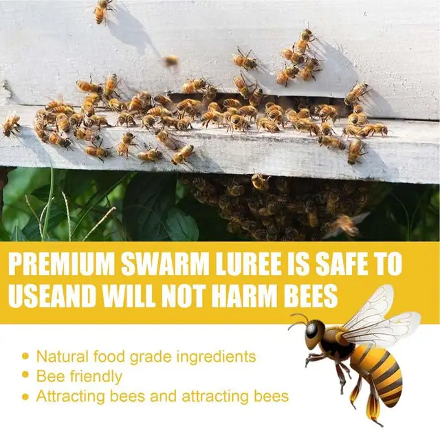 Méh Könnyű Vonzerő Spray 60 Ml Csali Mézes Szerszám Vonzza A Kolónia Csapdákat Kültéri Talaj Pollen Illata -T - Image 3