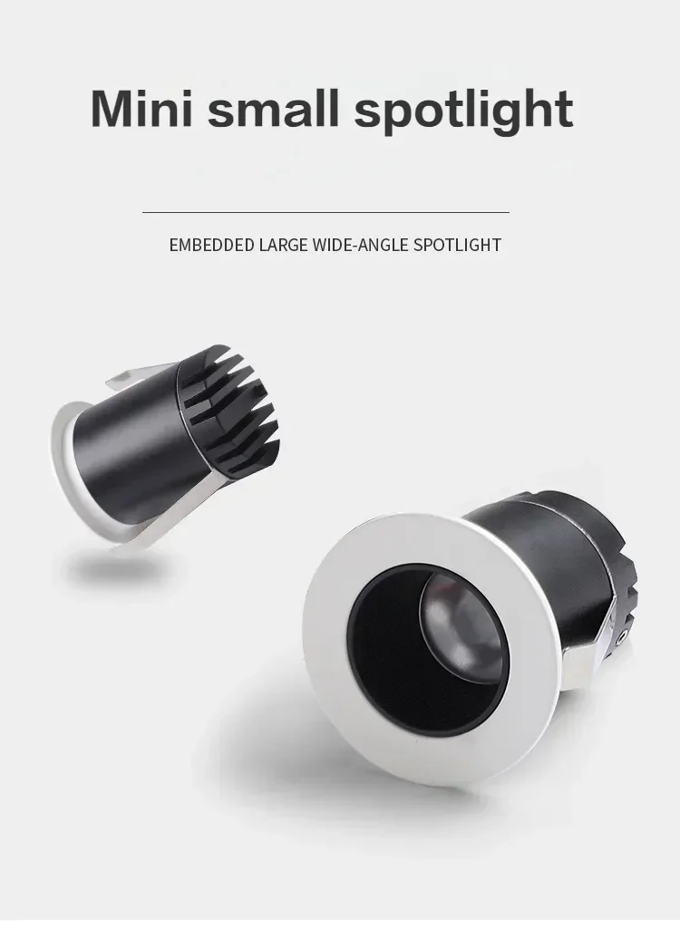 Description Picture 5 of itemAnti-glare Mini LED Downlight Spotlights 1W/5W Recessed ultra-thin COB Sky Flower Lamp Cabinet Home Lighting