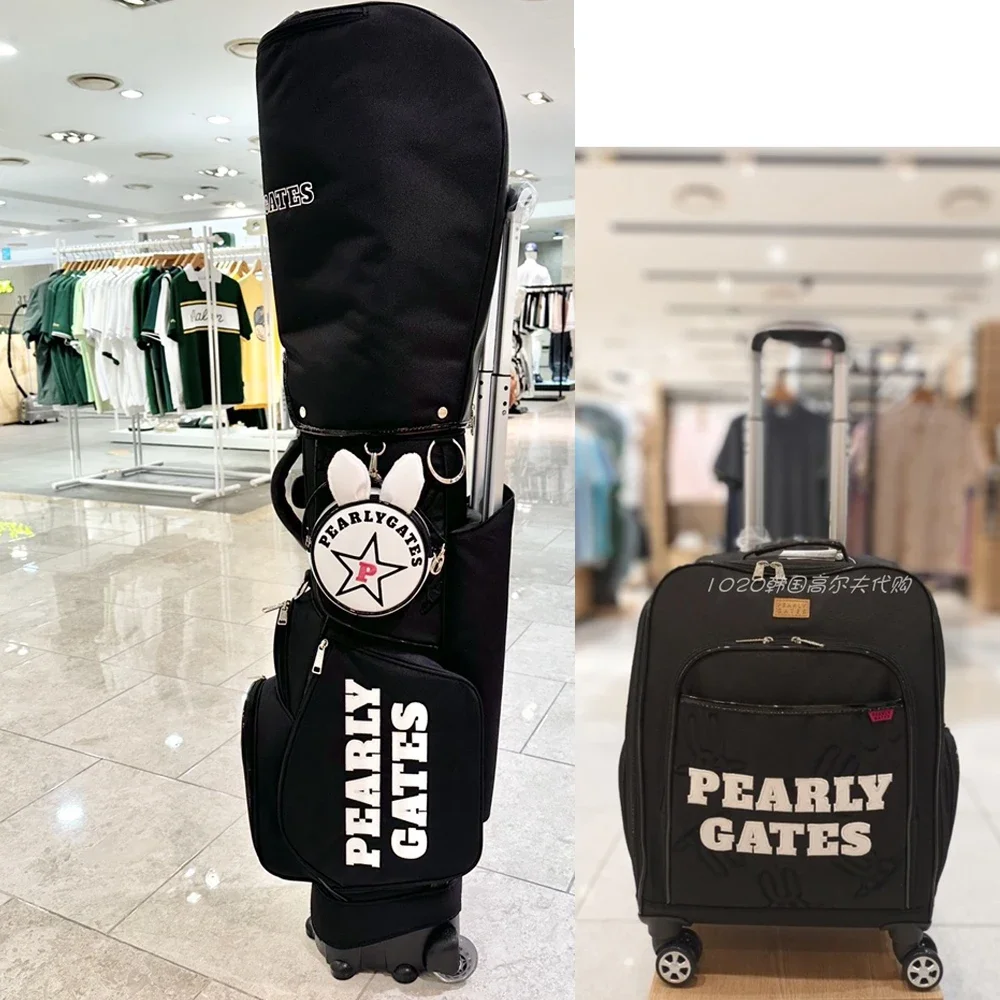 

Golf Caddie Bag Wheeled Pullbar Carrier Boston Bags Women Men Wheel Luggage Puller Box Clothes Clothing Bag