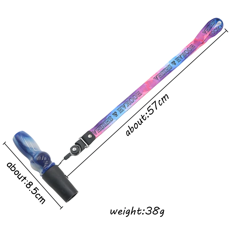 Resin Hookah Mouthpieces For Sheesha Chicha Narguile Shisha Water Pipe Accessories Silicone Hang Rope Strap Mouth Tips 6