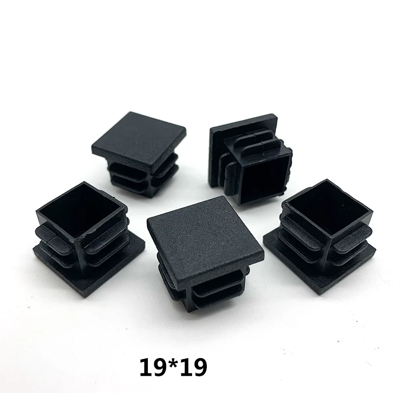 Pipe End Cap 40x40 60x60mm Plastic pipe inner plug Dust Cover Square Steel tube Blanking End Cap Bung For Furniture chair table Leg Protector