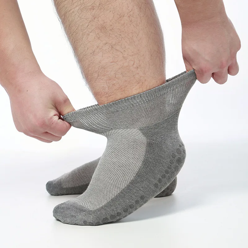 Unisex knöchellange, rutschfeste Yoga-Socken mit Silikongriffen, atmungsaktive Mesh-Pilates-Socken für Damen und Herren, 2 Größen für alle Workouts – Detail 31