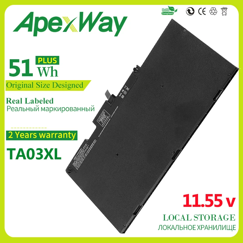 

ApexWay Battery TA03XL For HP EliteBook 755 G4 840 G4 848 G4 850 HSTNN-LB7J/LB7L HSTNN-I75C-4/5 854047-421/5 HSTNN-I02C-4
