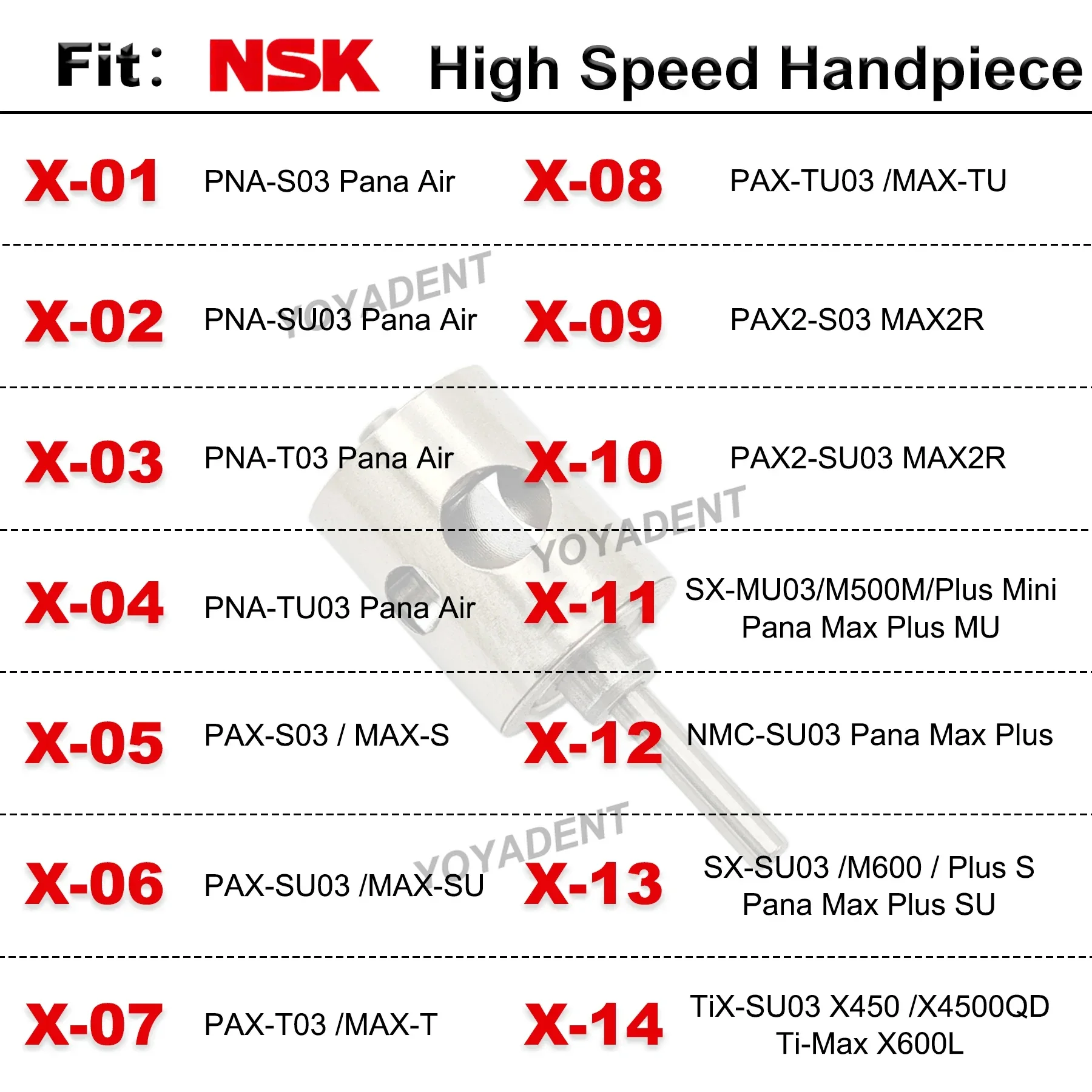 Turbine Cartridge Air Rotor Fit NSK KAVO COXO High Speed Handpiece 2