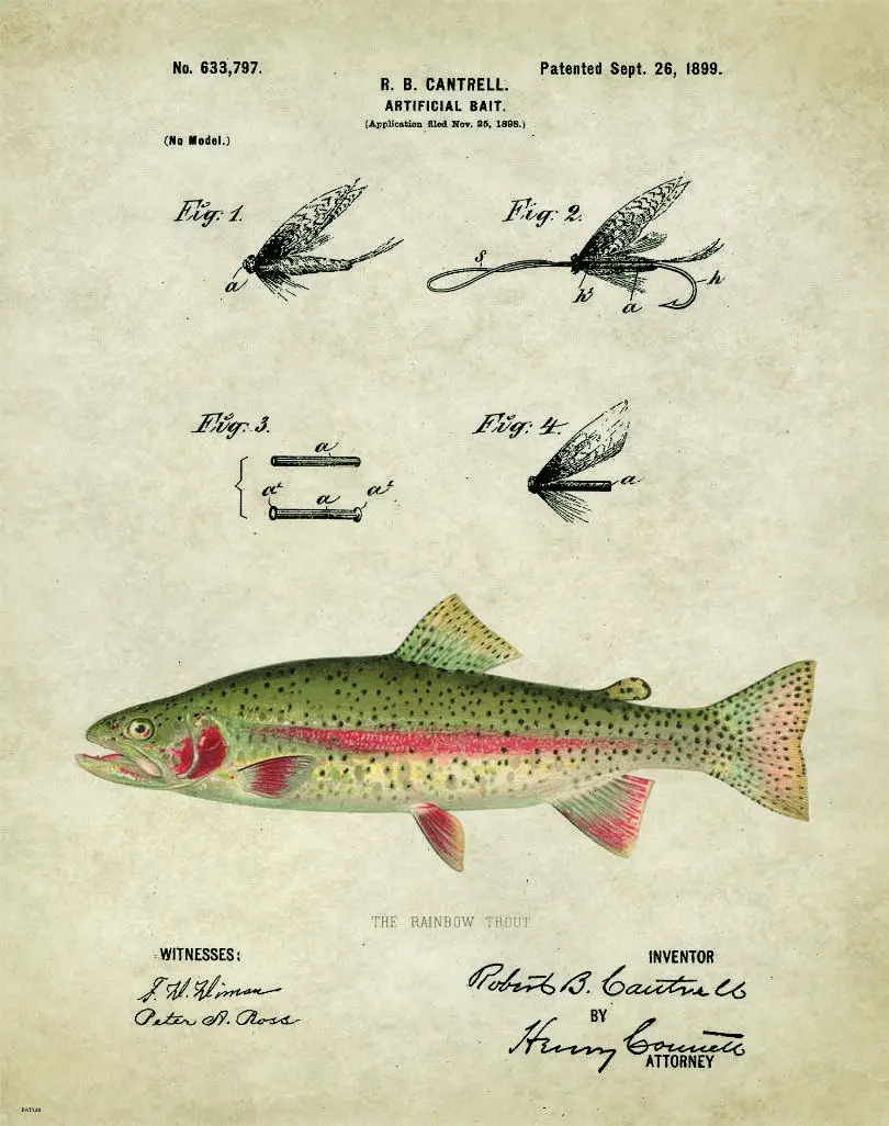 

Vintage Fishing Lures Print Art Canvas Poster For Living Room Decor Home Wall Picture