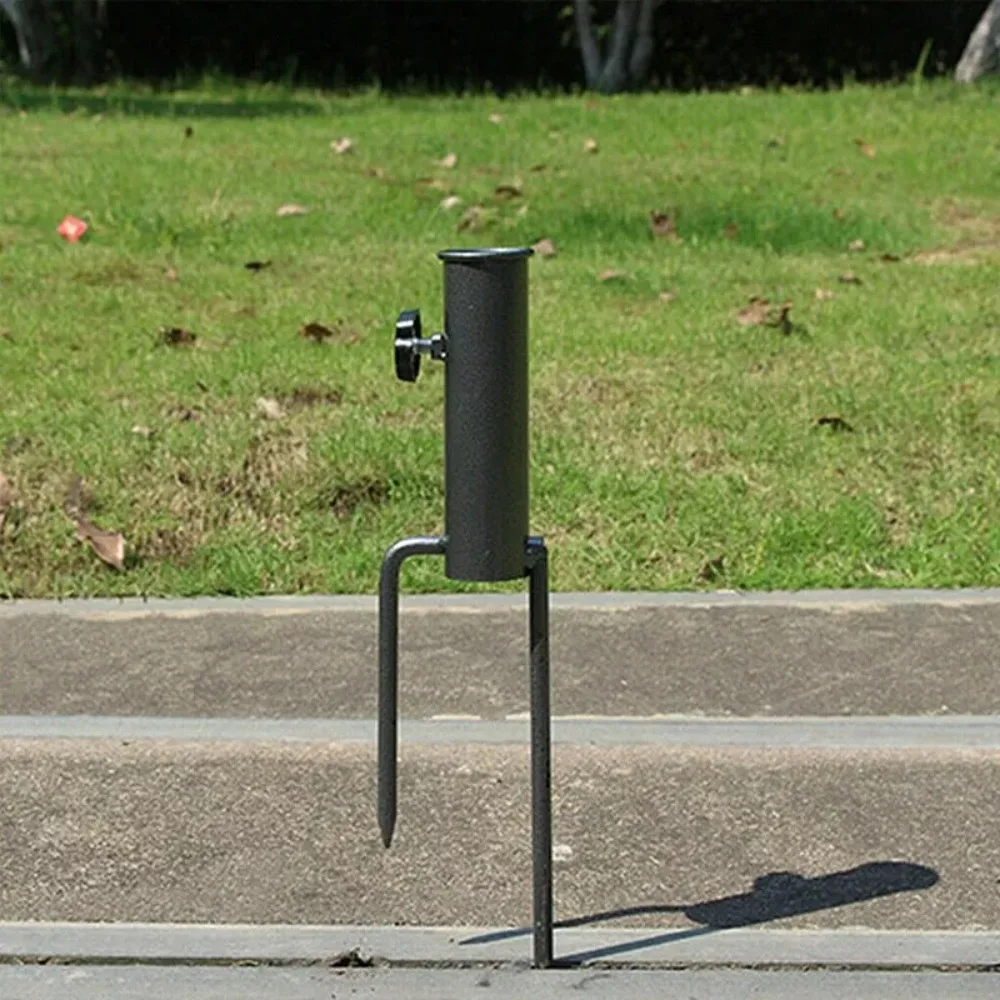 

Металлический держатель зонта для сада, новый прочный держатель зонтика для внутреннего дворика, регулируемый держатель, уличная стойка для внутреннего дворика