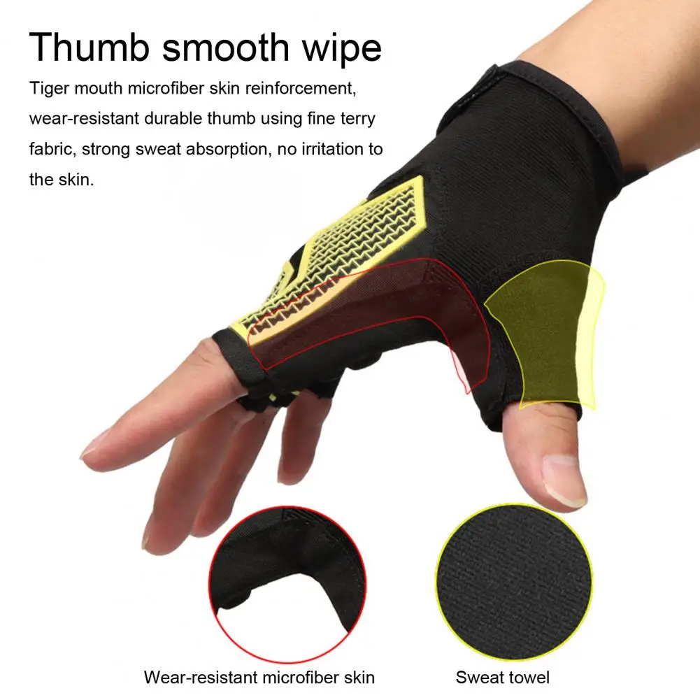 

Protective Gloves Enhance Workout with Adjustable Breathable Fitness Gloves for Bodybuilding Cycling Weight Lifting