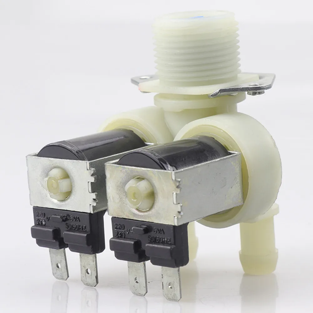 220-240V 6VA Double Head Inlet Solenoid Valve For Washing Machine XQG70-1279 XQB70-C86G xqb80-c86g/C98/C88