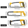 12 Inch Hacksaw with Coated Handle PP Handle Hacksaw Adjustable Metal Saw for Metal/Wood/Tree/PVC/Meat Sharp Cutting Hand Saw 6