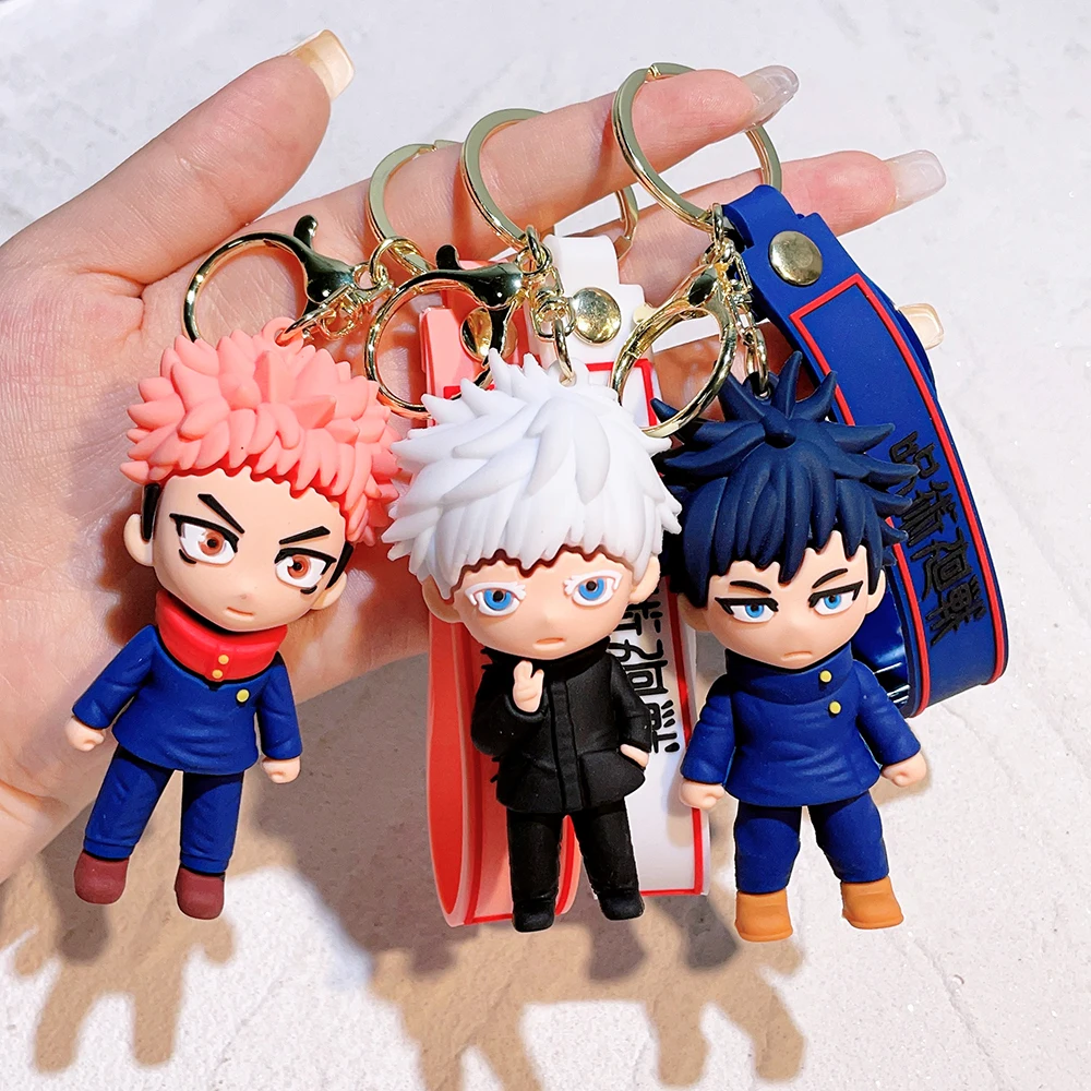Anime Jujutsu Kaisen Cosplay keychain Gojo Itadori Fushiguro