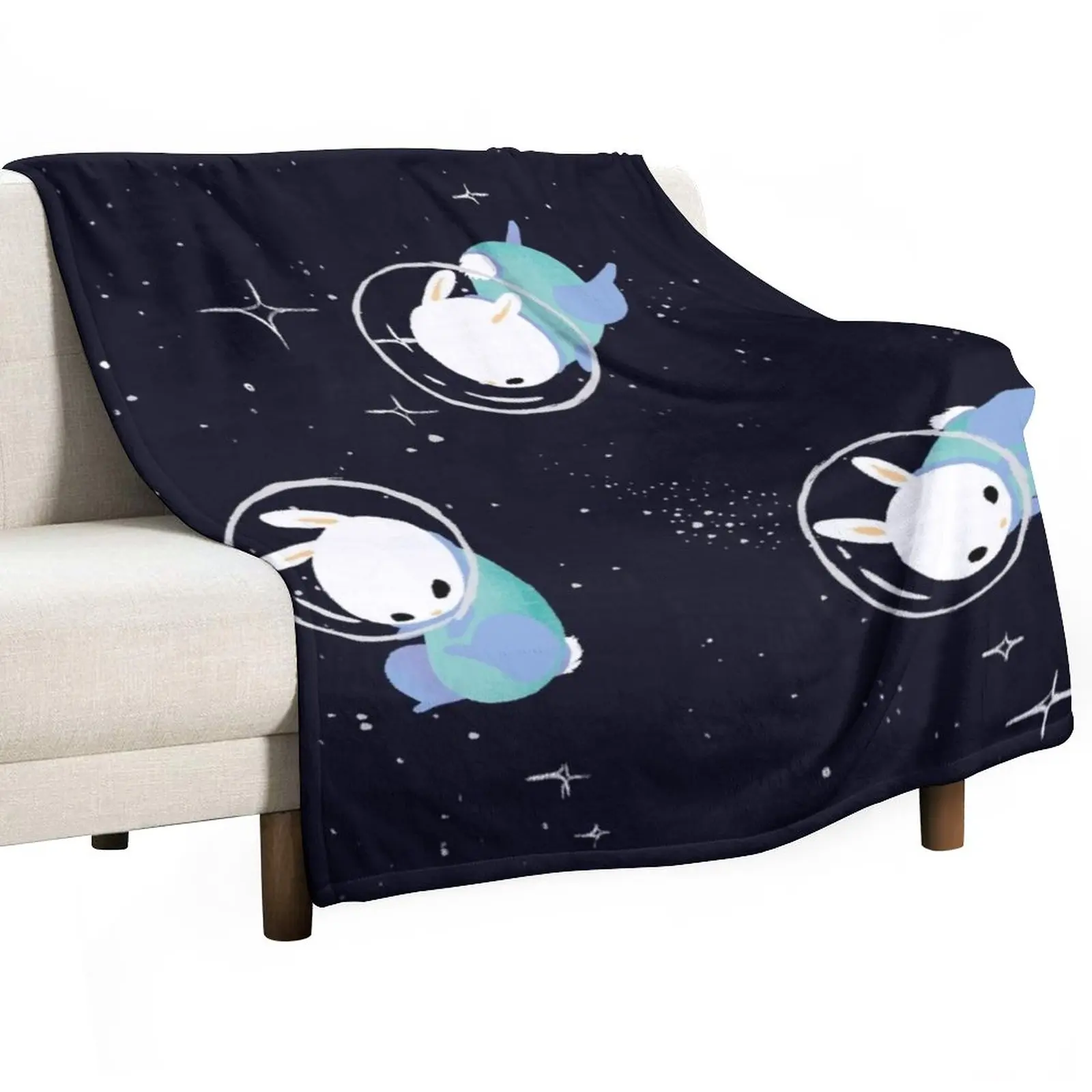 

Space Bunnies Throw Blanket Blanket For Decorative Sofa Decorative Bed Blankets Blanket For Sofa Blankets For Baby
