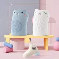 Baby Knee Pads Socks Set Kids Anti-slip Socks Kneecap Infant Crawling Safety Floor Socks Knee Protector Kneepad Girls Leg Warmer 2