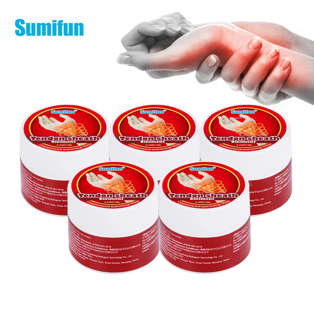 

5/10Pcs Tendon Sheath Ointment Sumifun Finger Joint Treatment Analgesic Cream Wrist Muscle Strain Pain Relief Balm