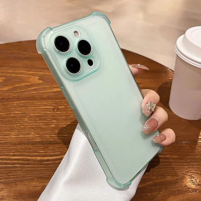 Cool Summer Ice Mist Matte Flexible Phone Case with Bumper Pouch Frame