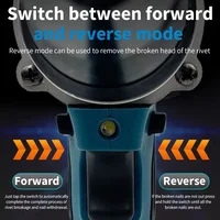 Makita – pistolet à rivets électrique sans balais, pistolet à rivets multifonctionnel sans fil à LED, outil de rivetage automatique pour batterie Makita 18V 4