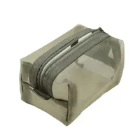 Mini Clear Nylon Mesh Cosmetic Bags Cute Women Small Lipstick Makeup Bags Pouch Data Line Key Earphone Organizer Case 4