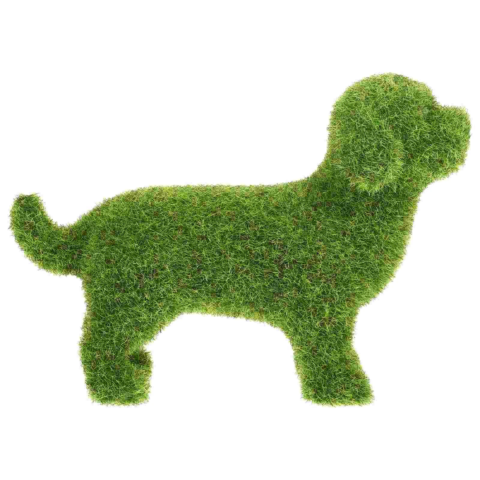 

English title: Doitool Decoraciones Para Salas De Casa Dog Statues Flocking Dog Figurine Garden Animal Garden Figurines Standing