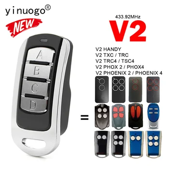 클론 V2 PHOX 2 4/피닉스 2 4 / TXC TRC TRC4 TSC4 핸디 차고 문, 원격 제어 433.92MHz 롤링 코드