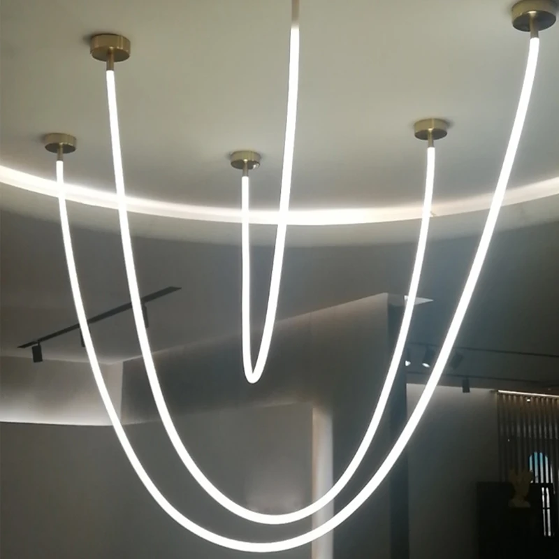 Pendant Lights Pendant Lamp Chandelier Lighting Modern LED Chandelier Silicone Lamps 360-degree Light-emitting for Living Room Restaurant Department Hotel Office Pendant Lights