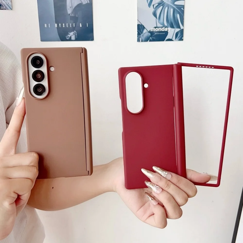 Matte Slim Shockproof Hinge Phone Case with Durable Connection Cover