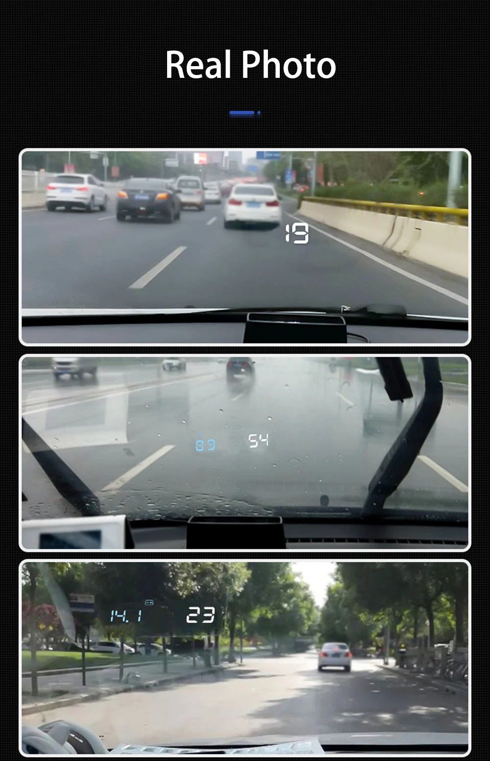 ڵ  OBD2 HUD     ÷ ӵ MPH KM/h  RPM    ϸ
