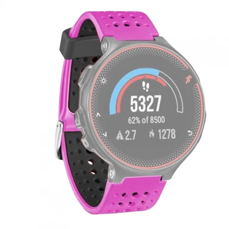 Cinturino Per Garmin Forerunner 220 230 235 630 620 735Xt Rosa Nero # Garmin Forerunner 220 # Garmin Forerunner 230 # Garmin Forerunner 235 # Garmin F
