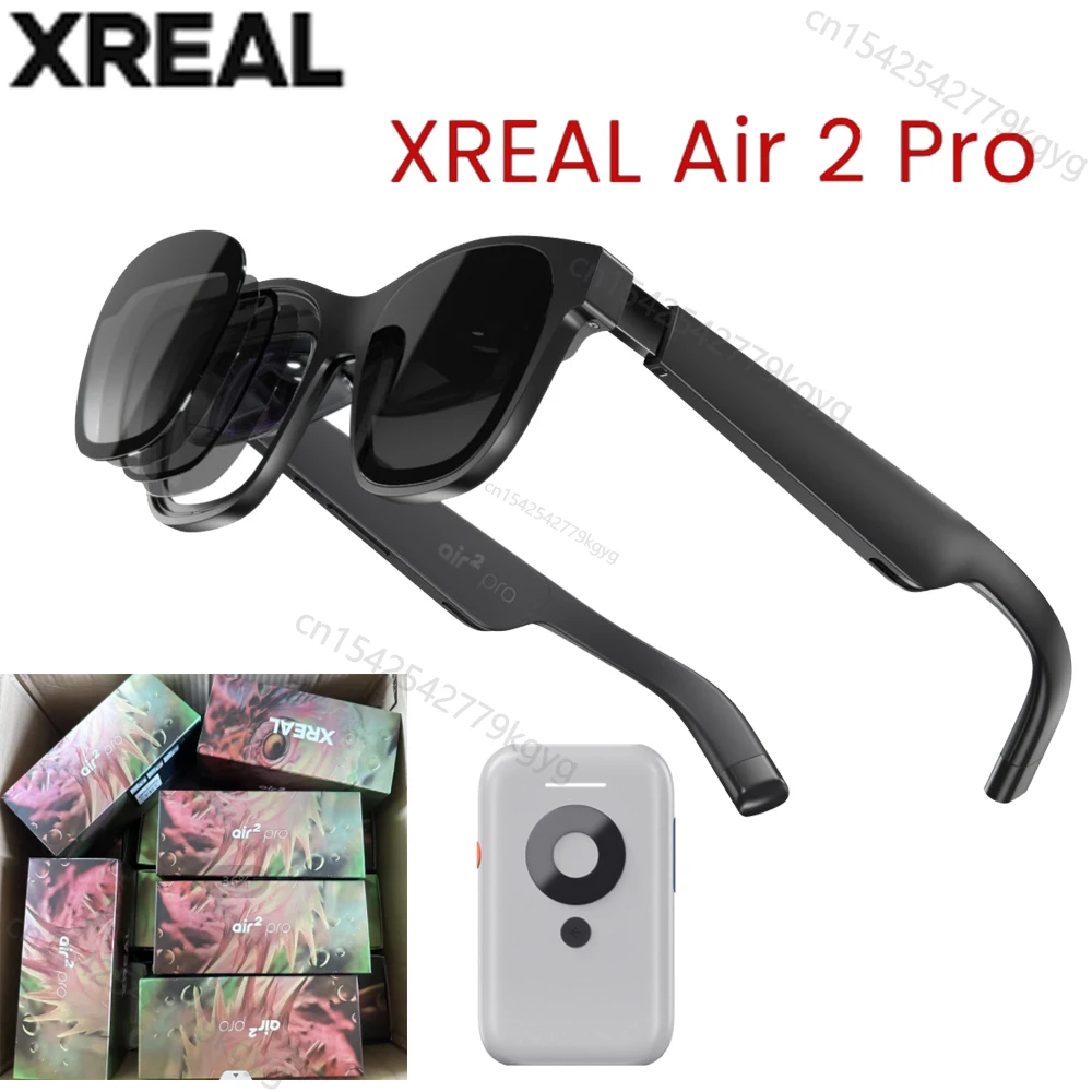 XREAL Air 2 Pro Nreal Smart AR VR Glasses HD 130 Inches Space Giant Screen Private Cinema Portable 1080p View 3d projector glasses